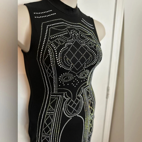 Say What? Embellished Black Body Con Dress  Size Small #1407 - Picture 7 of 12
